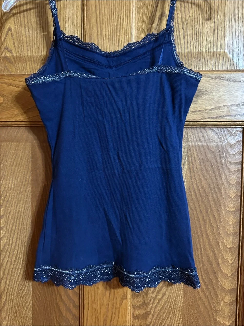 Justice Navy Lace-Trim Camisole